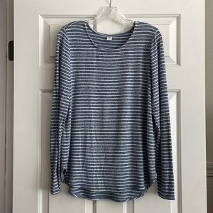 Old Navy Tunic / Tshirt (heather blue/white)